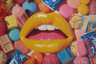 design modern food pop art for restaurant menu cafe