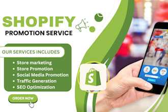 shopify marketing to increase traffic, conversion, and customer growth