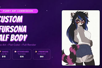 ilustraciones furro personalizadas y diseño de personajes