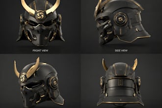 design custom cosplay armor, helmets, props and 3d printable stl files