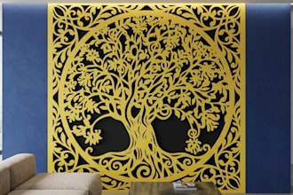 make any cnc laser cut file or vector design for you