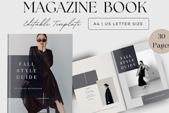 do magazine, catalog, book designing for digital, online or print