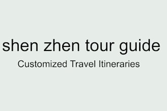 be your tour guide in shen zhen