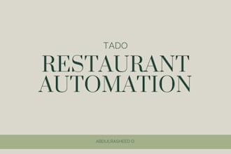 restaurant tado automation wordpress connection