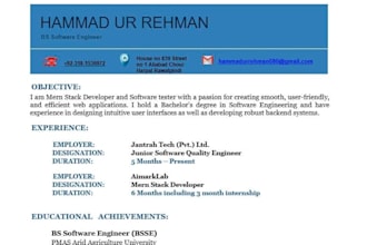 write a modern resume CV and linkedin profile