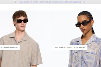 design streetwear website, clothing brand website, y2k website, clothing store
