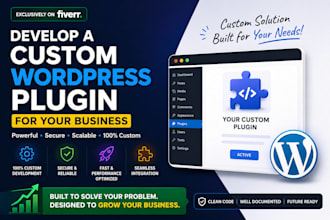 develop a custom wordpress plugin for your business