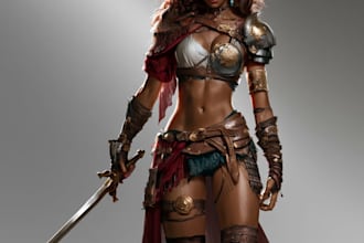 fantasy character art and fantasy character art