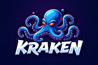 make an amazing kraken octopus logo in 12 hours