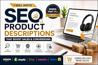 write SEO optimised product descriptions