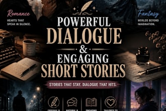 write cinematic dialogues and engaging short story