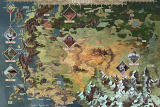 design a premium festival, event or tourism map illustration
