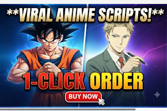write engaging anime script for your youtube channel