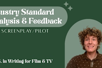 provide industry standard script coverage and analysis