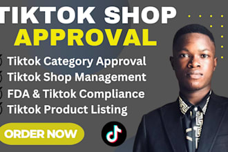 setup tik tok shop, setup tiktok shop category approval