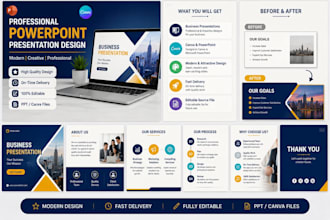 design professional power point presentations and pitch decks