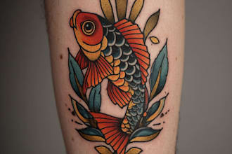 design a custom neo traditional or japanese style tattoo