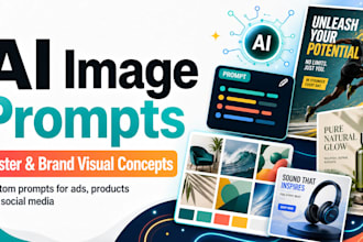 create ai image prompts and poster concepts for your brand