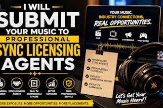 submit your music to sync agents for sync licensing