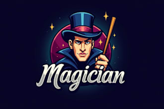 make an amazing magician logo in 12 hours