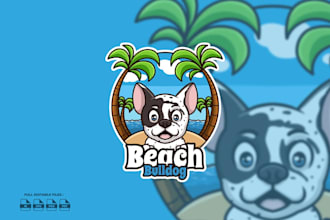 cute animal pet logo design for pet grooming care services