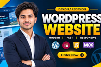 design, develop and redesign a wordpress website development