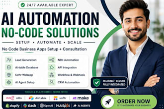 setup airtable automation, n8n ai, airtable database crm, clay com, softr expert