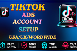creat tiktok account, setup tiktok ads account global use