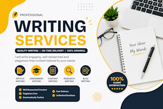 write SEO articles, assignments, blog posts, and website content