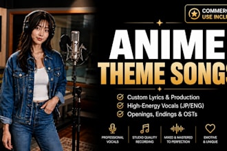 write and sing custom anime opening and ending themes for your project