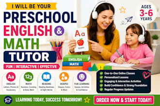 be your preschool english and math tutor