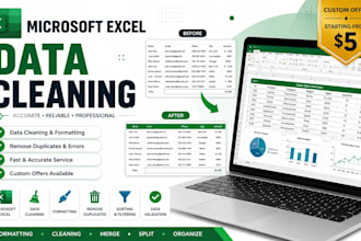 clean, format, merge, split data