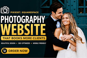 design pixieset photography website, squarespace photography portfolio website