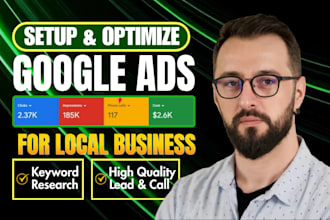 setup and optimize google ads PPC campaign for local business lead generation