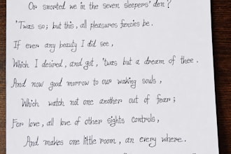handwrite beautiful letters, notes, and documents