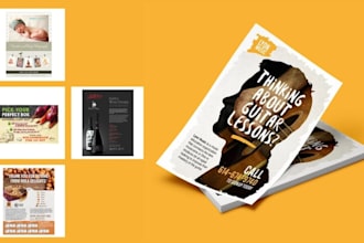 design a professional flyer, promotional flyer, and business advertisement flyer