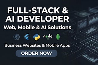 be your full stack developer for django and react website development