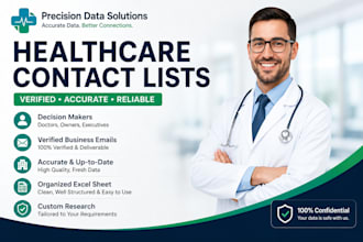 build a custom healthcare contact list with verified business emails