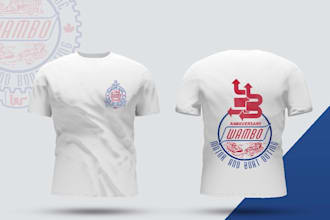 create a custom t shirt logo design for your brand