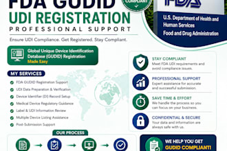 register your medical device in fda gudid and udi database