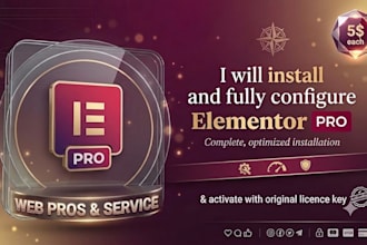 install elementor pro and activate the original licence key