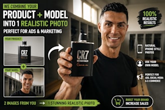 create realistic ai product photos based on model you want