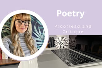 proofread and critique your poetry