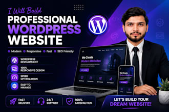 design a professional wordpress website and landing page