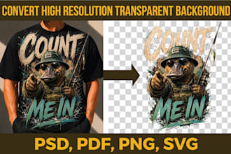 do your convert the raster design to vector, PSD and png