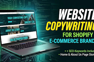 write compelling homepage and about us copywriting for your shopify store