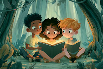 children picture book illustration, design child book