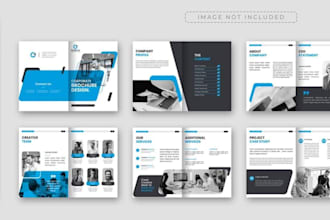 design a professional product catalog, brochure and company catalog design