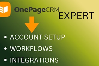build onepagecrm looka webhook automation workflows