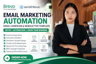 setup brevo sendinblue email campaign automation newsletter template signup form
